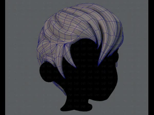3d hair style for boy v10 3D Model