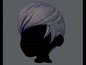 3d hair style for boy v10 3D Model