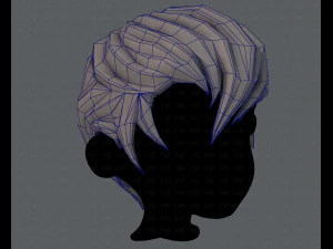 3d hair style for boy v10 3D Model