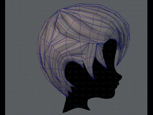 3d hair style for boy v10 3D Model