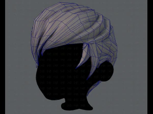 3d hair style for boy v10 3D Model