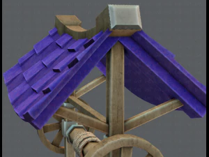 medieval well cartoon 3D Model