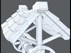 medieval well cartoon 3D Model