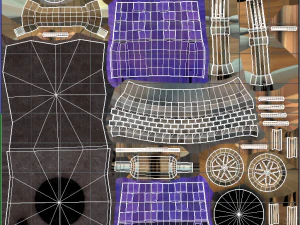 medieval well cartoon 3D Model