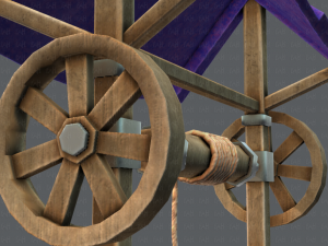 medieval well cartoon Modèle 3D