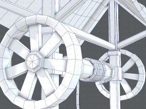 medieval well cartoon Modèle 3D