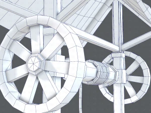 medieval well cartoon 3D Model