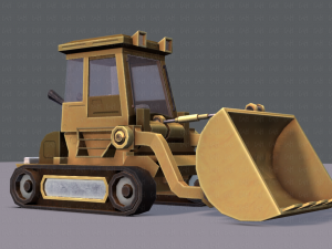tractor lowpoly 3D Модель
