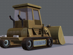 tractor lowpoly 3D Модель