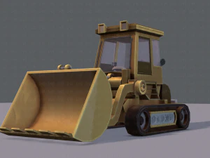 tractor lowpoly 3D Model