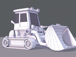 tractor lowpoly 3D Модель