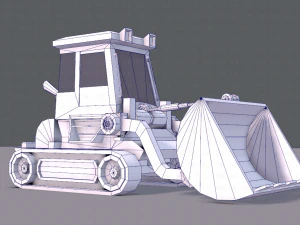 tractor lowpoly 3D Model
