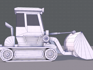 tractor lowpoly 3D Модель