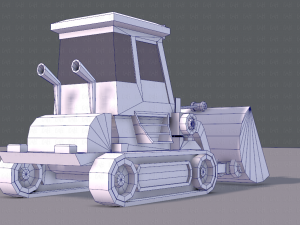 tractor lowpoly 3D Модель