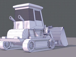 tractor lowpoly 3D Model