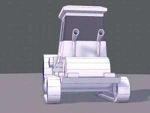 tractor lowpoly 3D Model