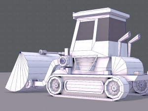 tractor lowpoly 3D Модель