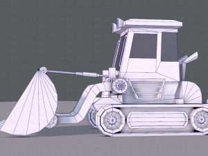 tractor lowpoly 3D Модель