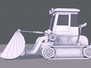 tractor lowpoly 3D Model