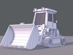 tractor lowpoly 3D Model