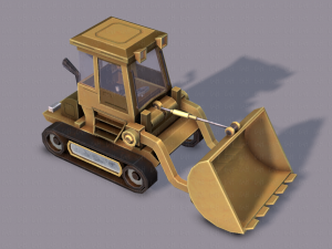 tractor lowpoly 3D Модель