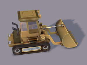 tractor lowpoly 3D Модель