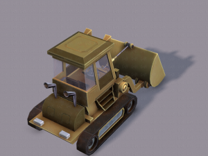tractor lowpoly 3D Модель