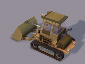 tractor lowpoly 3D Модель
