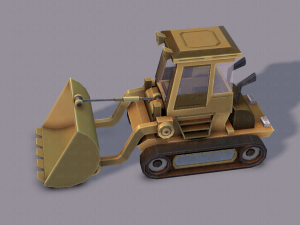 tractor lowpoly 3D Модель