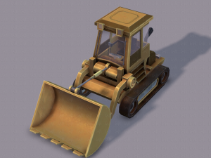 tractor lowpoly 3D Модель