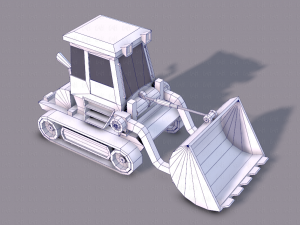 tractor lowpoly 3D Модель
