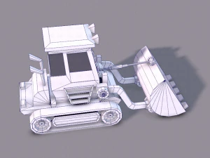 tractor lowpoly 3D Model
