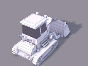 tractor lowpoly 3D Модель