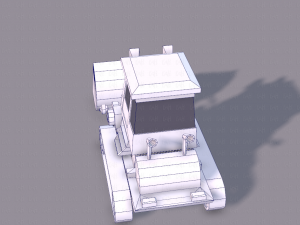tractor lowpoly 3D Модель