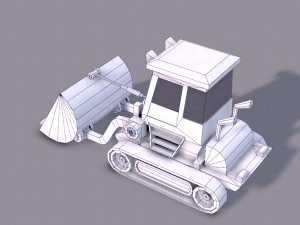 tractor lowpoly 3D Модель
