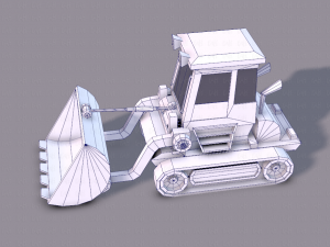 tractor lowpoly 3D Модель