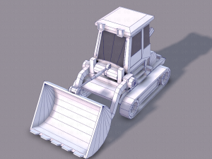 tractor lowpoly 3D Модель