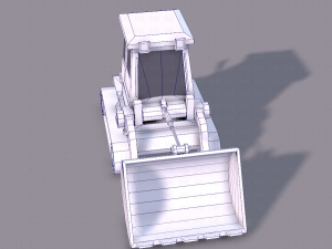 tractor lowpoly 3D Модель