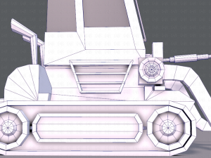 tractor lowpoly 3D Модель