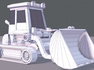 tractor lowpoly 3D Model