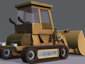 tractor lowpoly 3D Модель