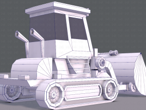 tractor lowpoly 3D Модель