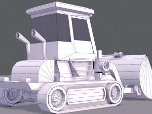 tractor lowpoly 3D Model