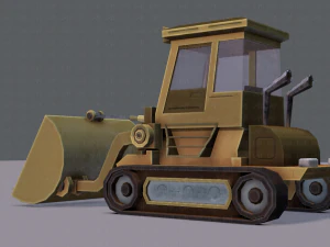 tractor lowpoly 3D Model