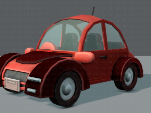 cartoon car 02 3D 모델