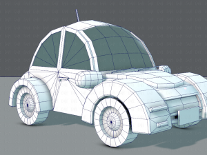 cartoon car 02 3D 모델