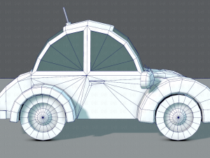 cartoon car 02 3D 모델