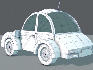 cartoon car 02 3D Model