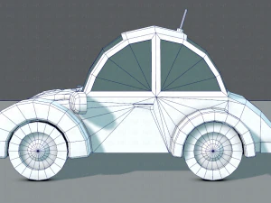 cartoon car 02 3D Model