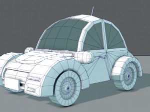 cartoon car 02 3D Model